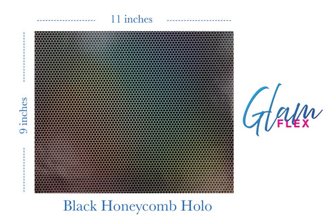 Glam Flex-Black Honeycomb Holo