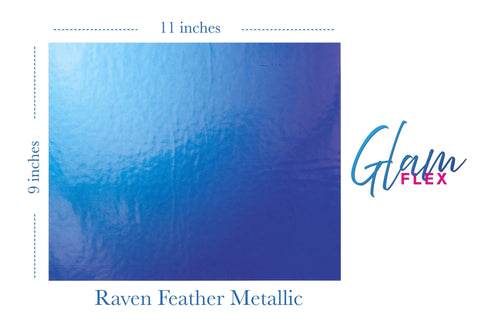Glam Flex-Raven Feather Metallic